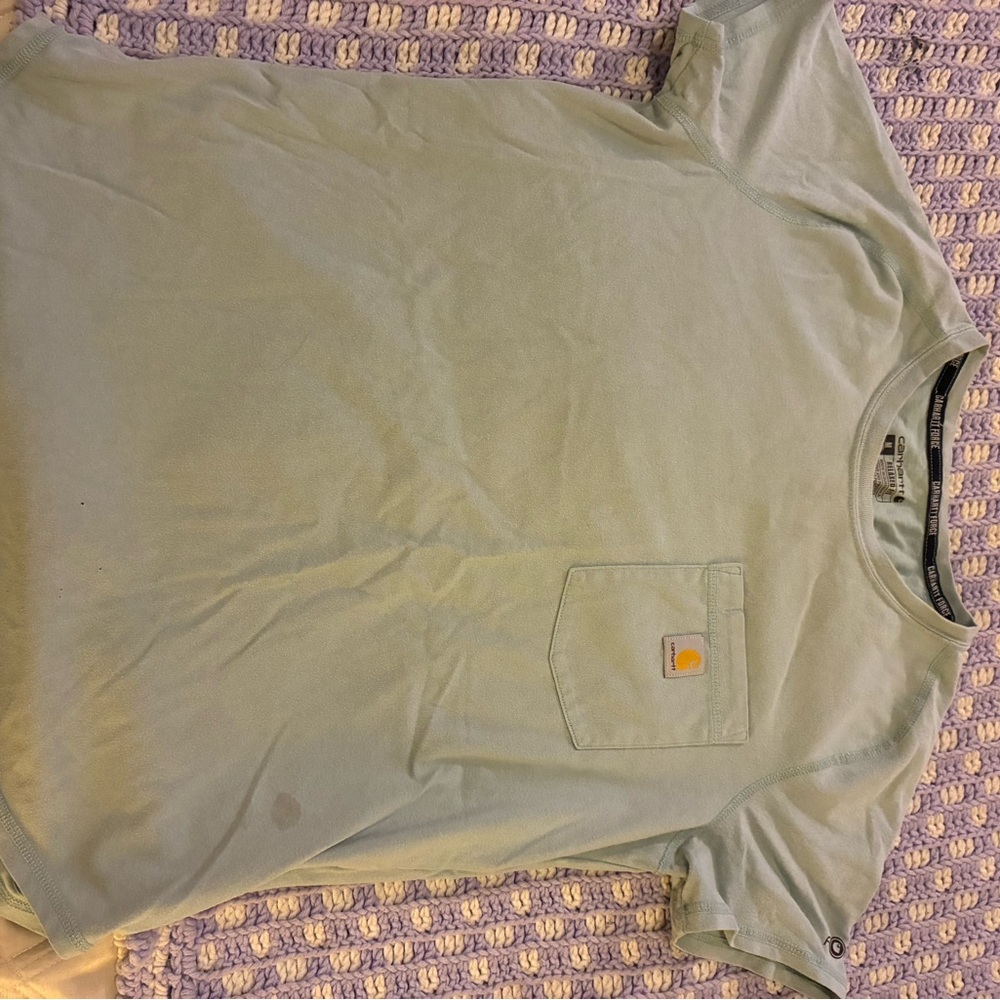 Carhartt women’s  Soft Blue Short Sleeve Tee